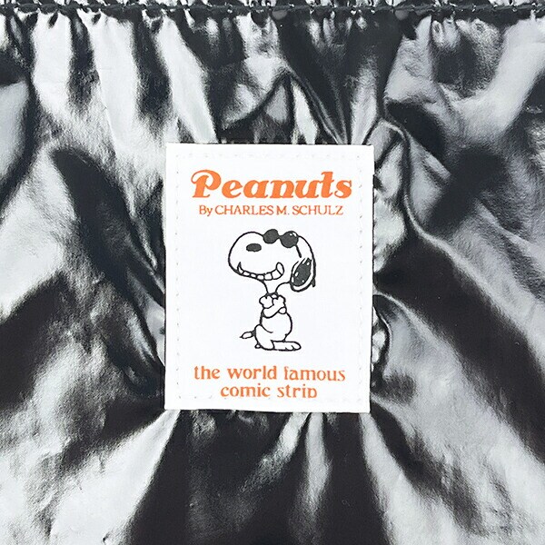 スヌーピー メタリック トートバッグ ブラック SNOOPY