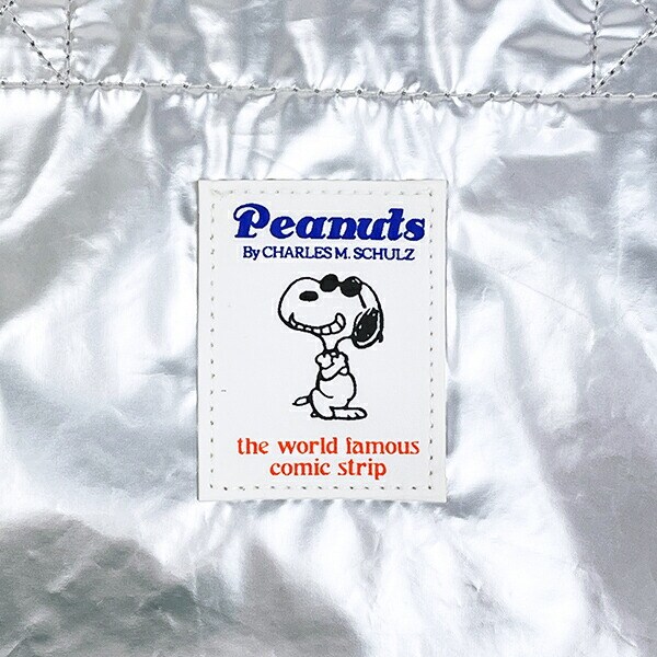 スヌーピー ジョー・クール レッスントートバッグ メタリック シルバー SNOOPY