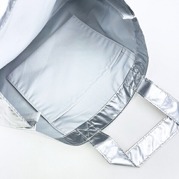 スヌーピー ジョー・クール レッスントートバッグ メタリック シルバー SNOOPY