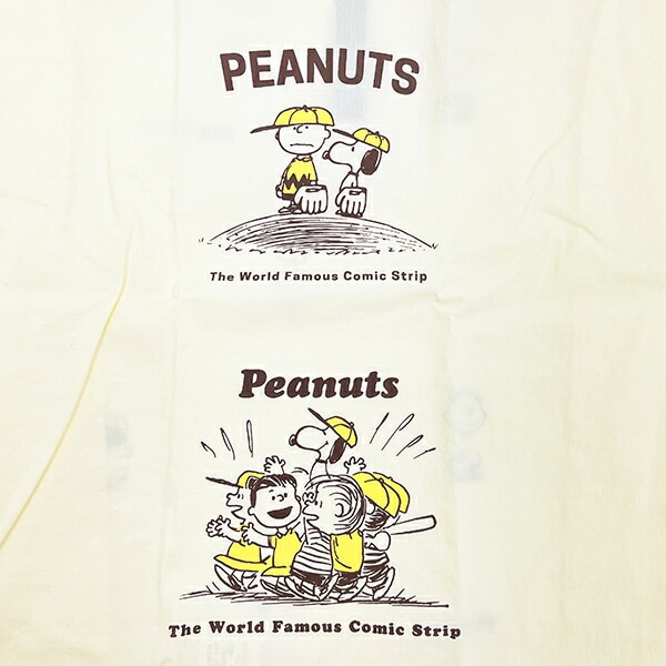 スヌーピー エコバッグ アイボリー BASEBALL PEANUT SNOOPY