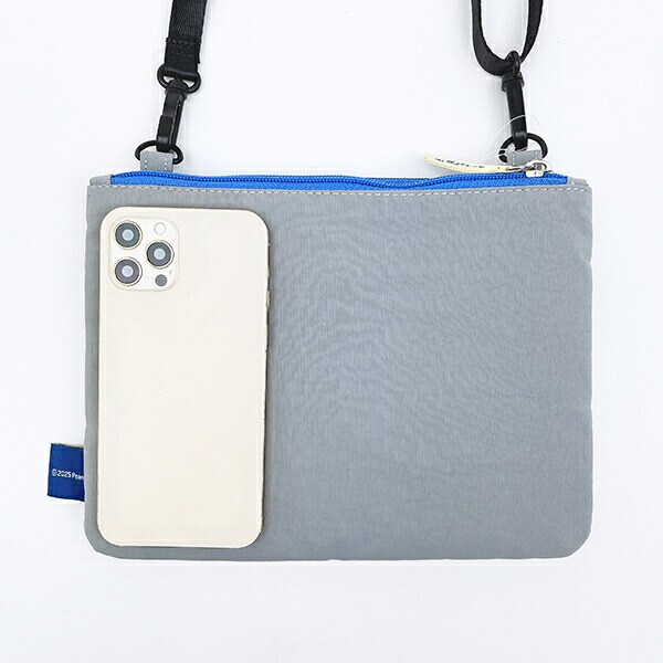 スヌーピー 2ルームショルダーバッグ グレー ベースボール SNOOPY