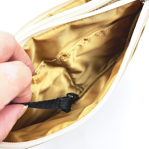 スヌーピー 2ルームショルダーバッグ ベースボール ベージュ SNOOPY