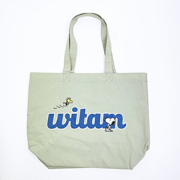 スヌーピー ウッドストック トートバッグ グリーン SNOOPY