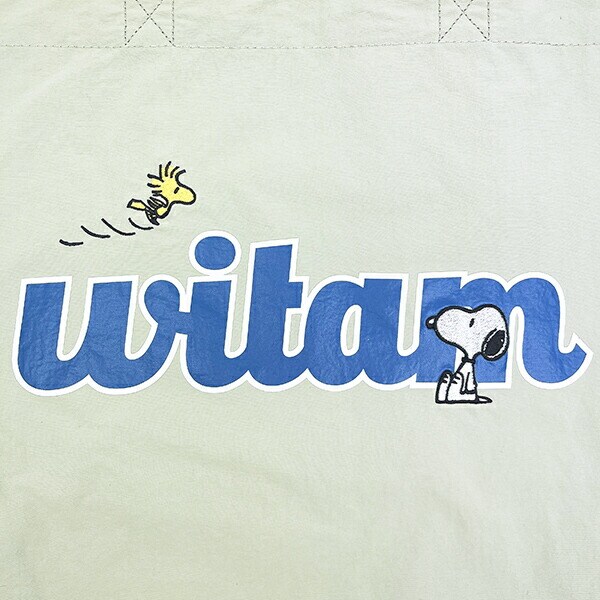 スヌーピー ウッドストック トートバッグ グリーン SNOOPY