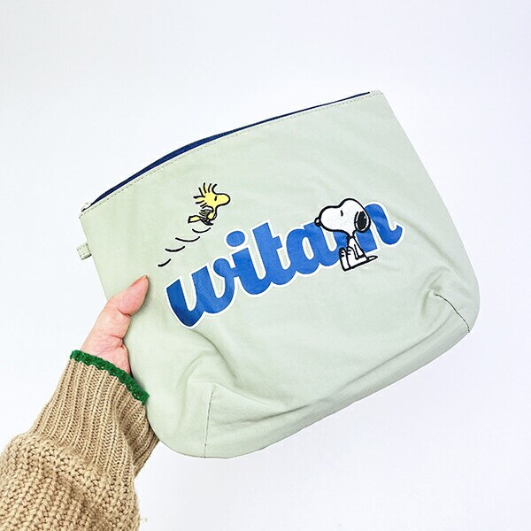 スヌーピー ウッドストック ポーチ グリーン SNOOPY