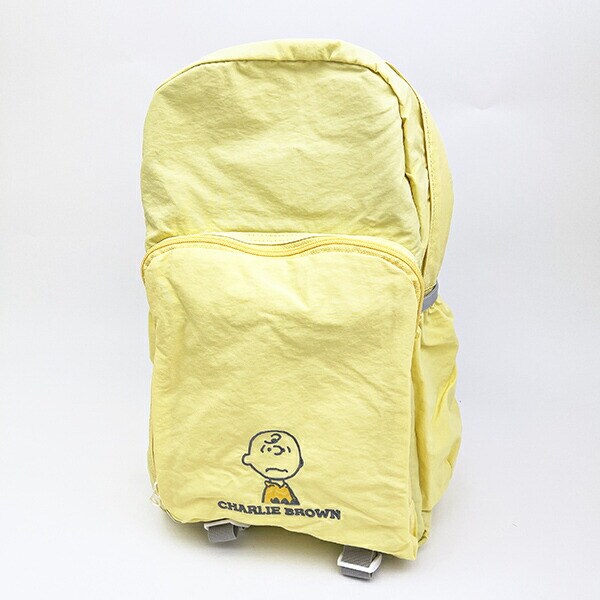 スヌーピー チャーリーブラウン パッカブルリュック アップリケ刺繍 SNOOPY