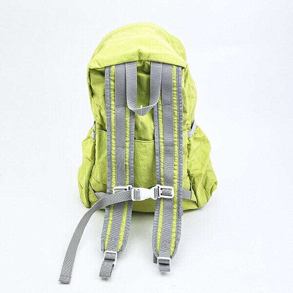 スヌーピー ライナス パッカブルリュックサック アップリケ刺しゅう グリーン バッグ SNOOPY