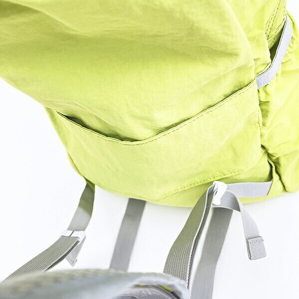 スヌーピー ライナス パッカブルリュックサック アップリケ刺しゅう グリーン バッグ SNOOPY