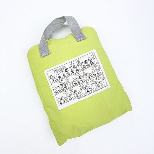 スヌーピー ライナス パッカブルリュックサック アップリケ刺しゅう グリーン バッグ SNOOPY