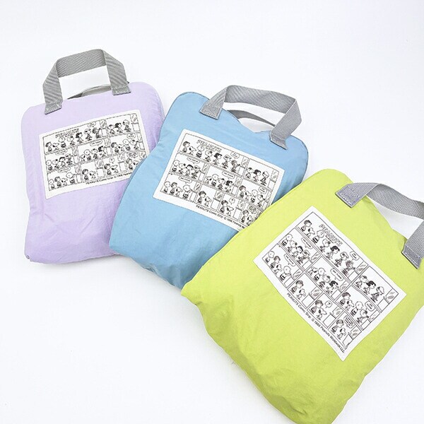 スヌーピー ルーシー パッカブルリュックサック アップリケ刺しゅう パープル バッグ SNOOPY