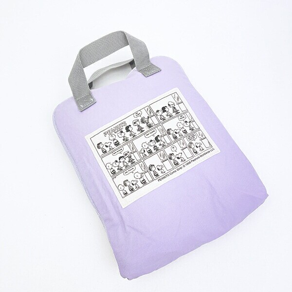 スヌーピー ルーシー パッカブルリュックサック アップリケ刺しゅう パープル バッグ SNOOPY