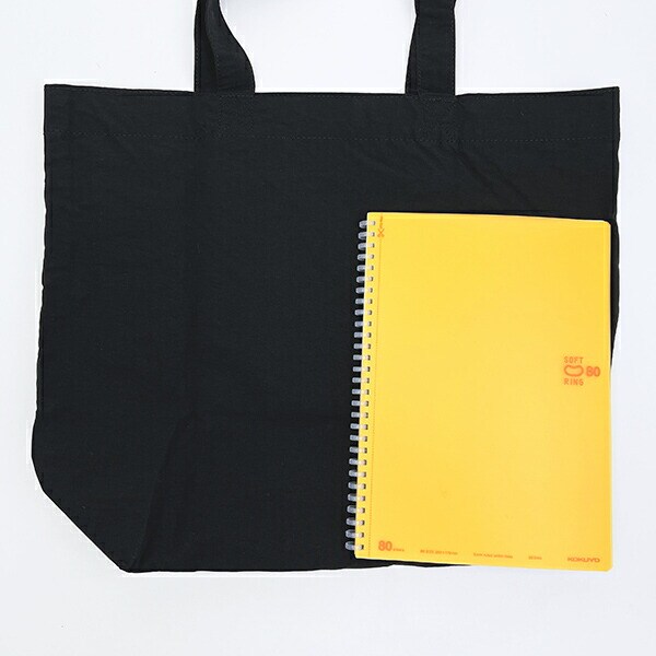 スヌーピー トートバッグ アップリケ刺しゅう ブラック SNOOPY