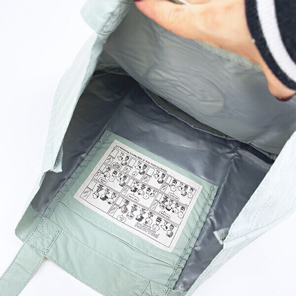 スヌーピー チャーリーブラウン トートバッグ アップリケ刺しゅう グリーン SNOOPY