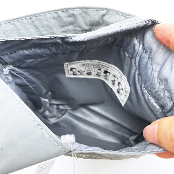 スヌーピー ライナ 巾着バッグ アップリケ刺? ランチ SNOOPY