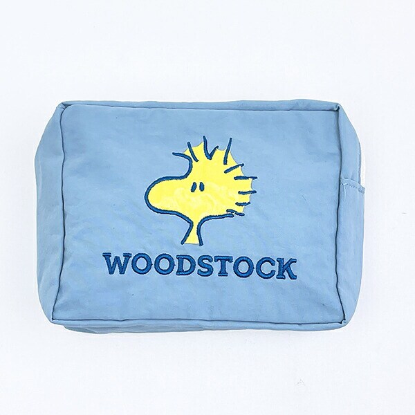 スヌーピー ウッドストック スクエアポーチ アップリケ刺繍 SNOOPY