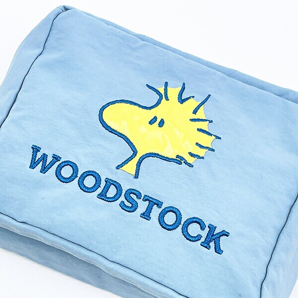 スヌーピー ウッドストック スクエアポーチ アップリケ刺繍 SNOOPY