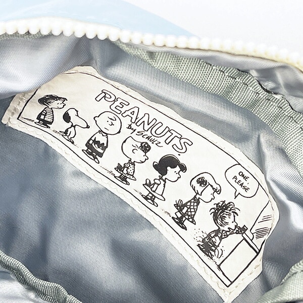 スヌーピー ウッドストック スクエアポーチ アップリケ刺繍 SNOOPY