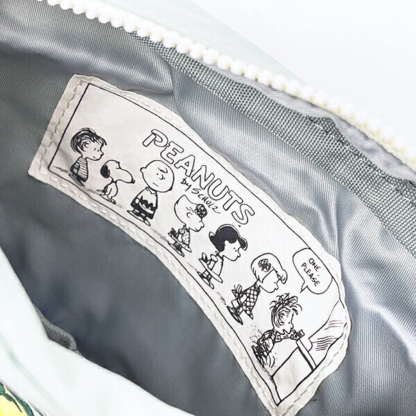 スヌーピー チャーリーブラウン スクエアポーチ アップリケ刺繍 SNOOPY