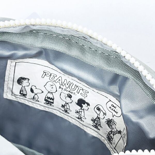 スヌーピー ライナス スクエアポーチ アップリケ刺繍 SNOOPY