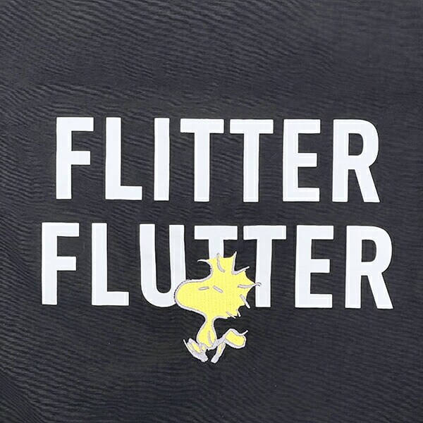 スヌーピー ウッドストック 巾着トートバッグ ブラック SNOOPY