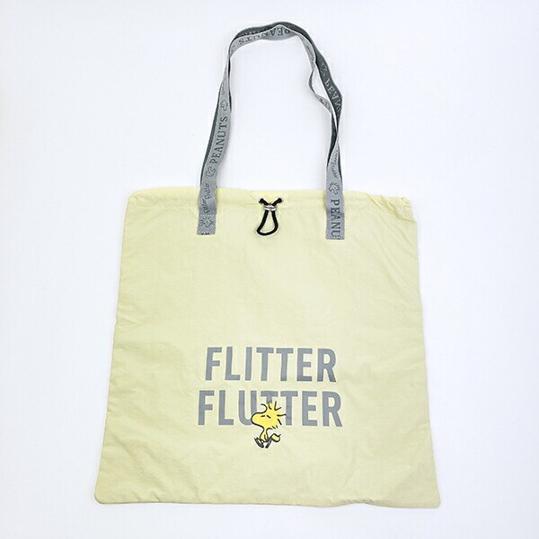 スヌーピー ウッドストック 巾着トートバッグ イエロー SNOOPY