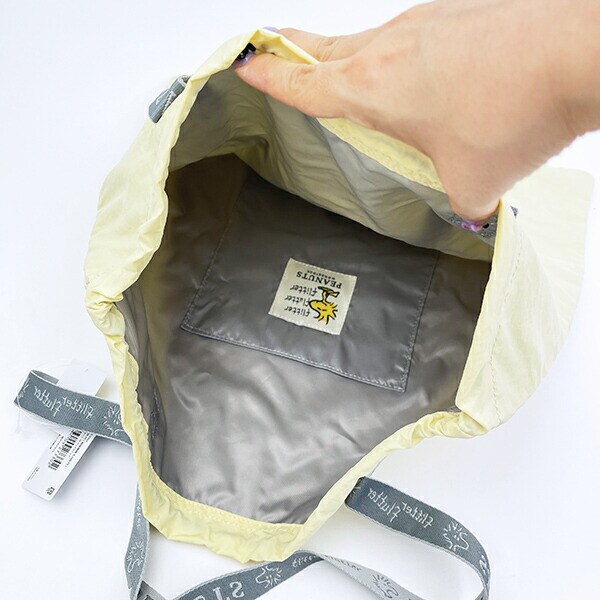 スヌーピー ウッドストック 巾着トートバッグ イエロー SNOOPY