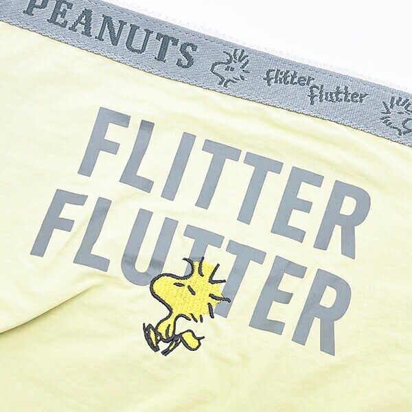 スヌーピー ウッドストック フラットポーチ イエロー SNOOPY