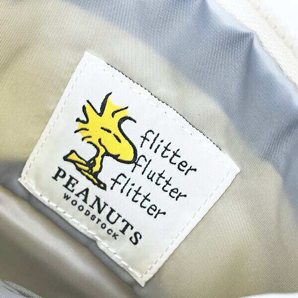 スヌーピー ウッドストック ラウンドボトムポーチ イエロー SNOOPY