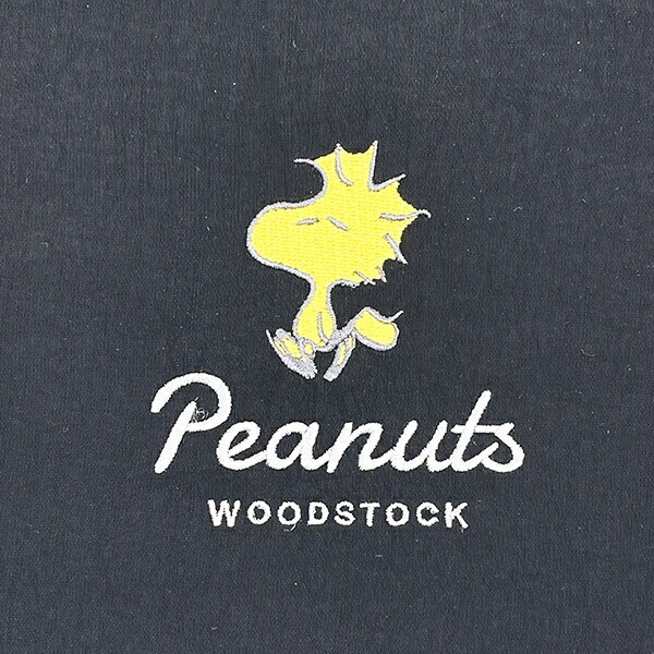 スヌーピー ウッドストック 2ルームショルダーバッグ ブラック SNOOPY