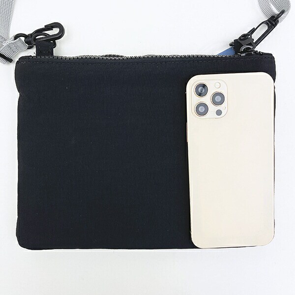 スヌーピー ウッドストック 2ルームショルダーバッグ ブラック SNOOPY