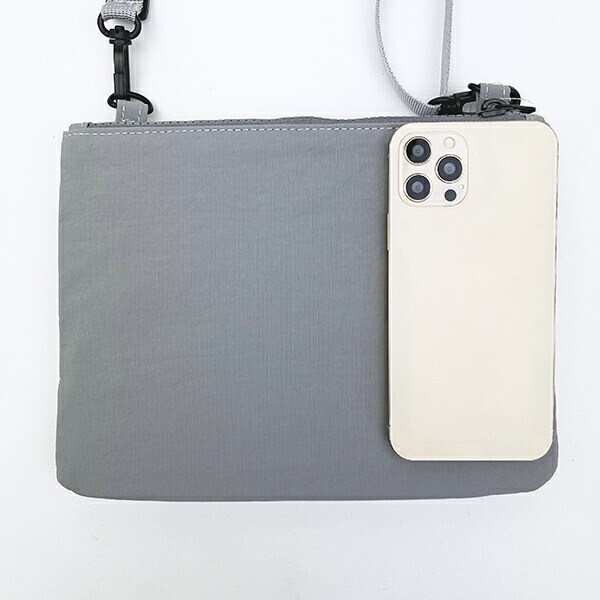 スヌーピー ウッドストック 2ルームショルダーバッグ グレー SNOOPY