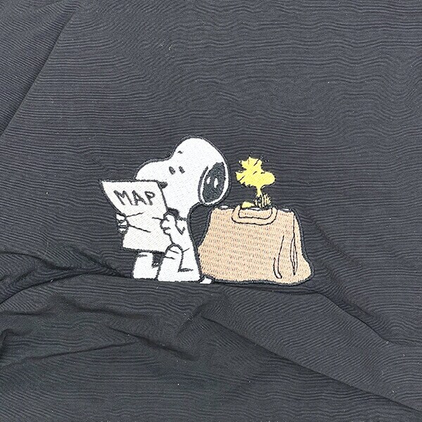 スヌーピー 超軽量たためるリュック ブラック ジャーニー SNOOPY