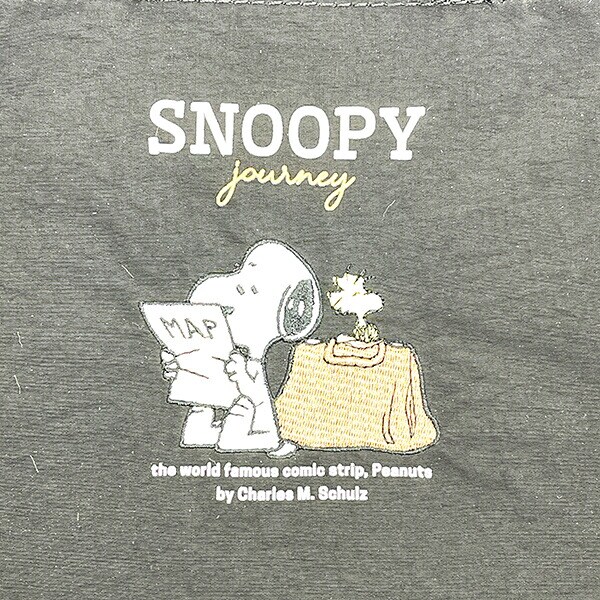 スヌーピー 超軽量トートバッグ ジャーニー ブラック SNOOPY