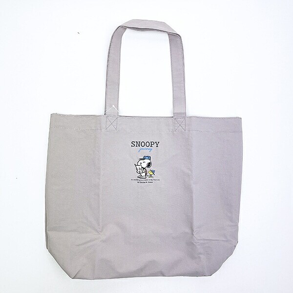 スヌーピー 超軽量トートバッグ ジャーニー グレー SNOOPY