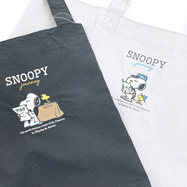 スヌーピー 超軽量トートバッグ ジャーニー グレー SNOOPY