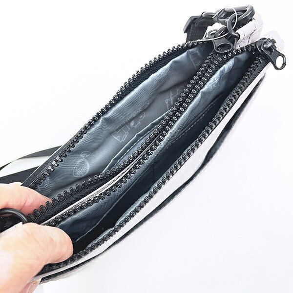 スヌーピー 2ルームショルダーバッグ ジャーニー グレー SNOOPY