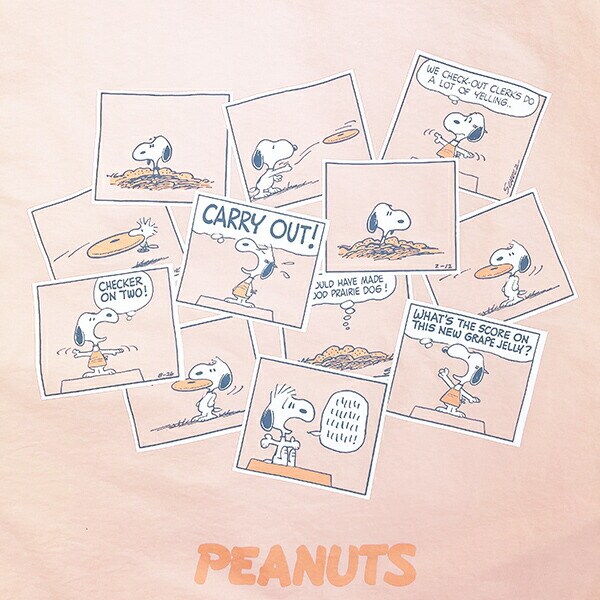 スヌーピー トートバッグ (ピンク) コミックトラベルシリーズ SNOOPY