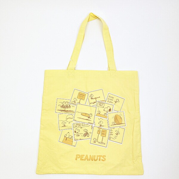 スヌーピー トートバッグ (イエロー) コミックトラベルシリーズ SNOOPY