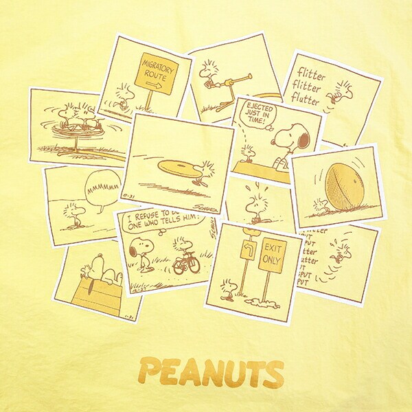 スヌーピー トートバッグ (イエロー) コミックトラベルシリーズ SNOOPY