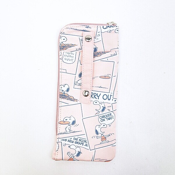 スヌーピー 耐熱ポーチ(S) ピンク コミック トラベル SNOOPY