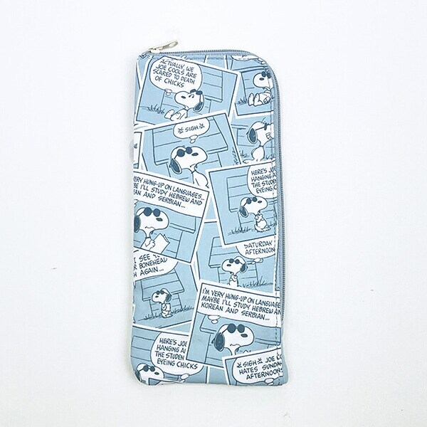 スヌーピー 耐熱ポーチ(S) ブルー コミック トラベル SNOOPY