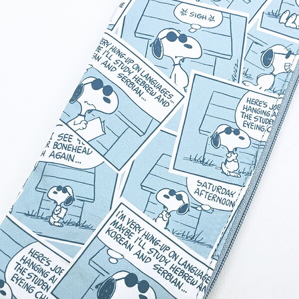 スヌーピー 耐熱ポーチ(S) ブルー コミック トラベル SNOOPY