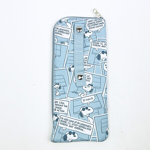 スヌーピー 耐熱ポーチ(S) ブルー コミック トラベル SNOOPY
