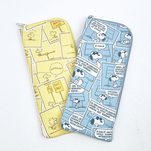 スヌーピー 耐熱ポーチ(S) ブルー コミック トラベル SNOOPY
