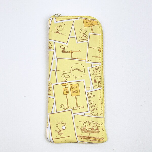 スヌーピー 耐熱ポーチ(S) イエロー コミック トラベル SNOOPY