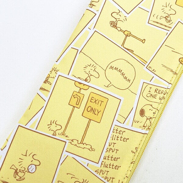 スヌーピー 耐熱ポーチ(S) イエロー コミック トラベル SNOOPY