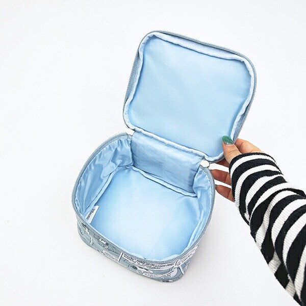 スヌーピー たためるボックスポーチ (ブルー) コミックトラベルシリーズ SNOOPY