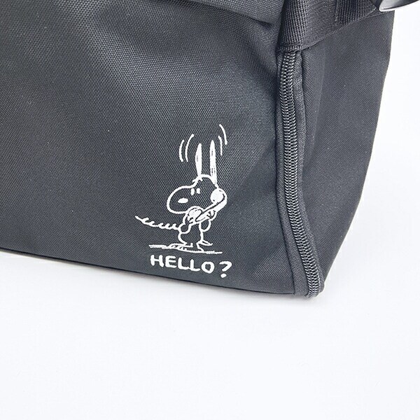 スヌーピー ボストンリュック (ブラック) バッグ トラベル SNOOPY