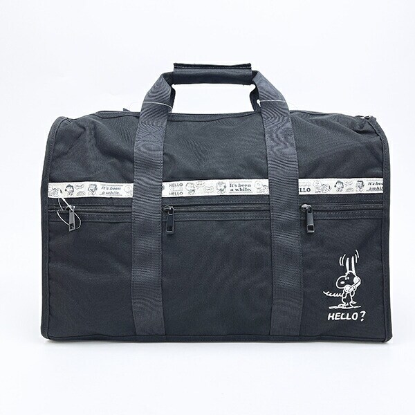 スヌーピー ボストンバッグ (ブラック) トラベル SNOOPY