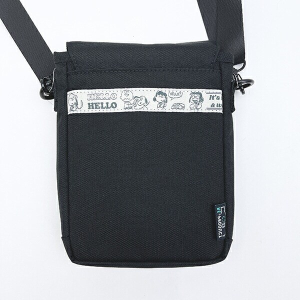 スヌーピー パスポートショルダーバッグ (ブラック) トラベル SNOOPY